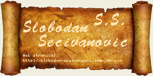 Slobodan Sečivanović vizit kartica